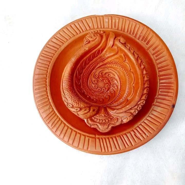 আনন্দ মিডিয়াম টেরাকোটা প্রদীপ